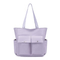 Spacious Dual-Pocket Tote Bag