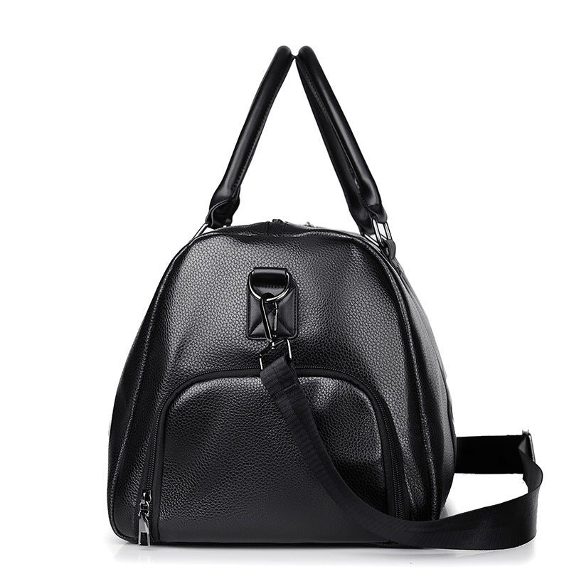 Premium Leather Weekend Duffel Bag