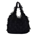 WoFringed Textured Shoulder Bag