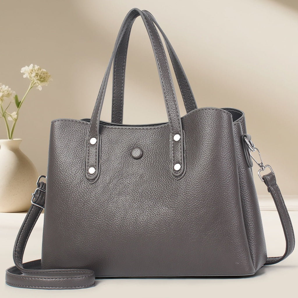 Ladies structured tote bag-https://detail.1688.com/offer/943709788101.html-Calm Wears-Black-30-Calm Wears
