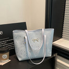 Stylish Star-Embellished Tote Bag