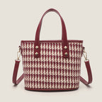 Women’s tote bag with elegant fabric and stylish accents-https://detail.1688.com/offer/752931682377.html-Calm Wears-Wine red-nothing-Calm Wears