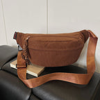 Trendy Corduroy Crossbody Bag