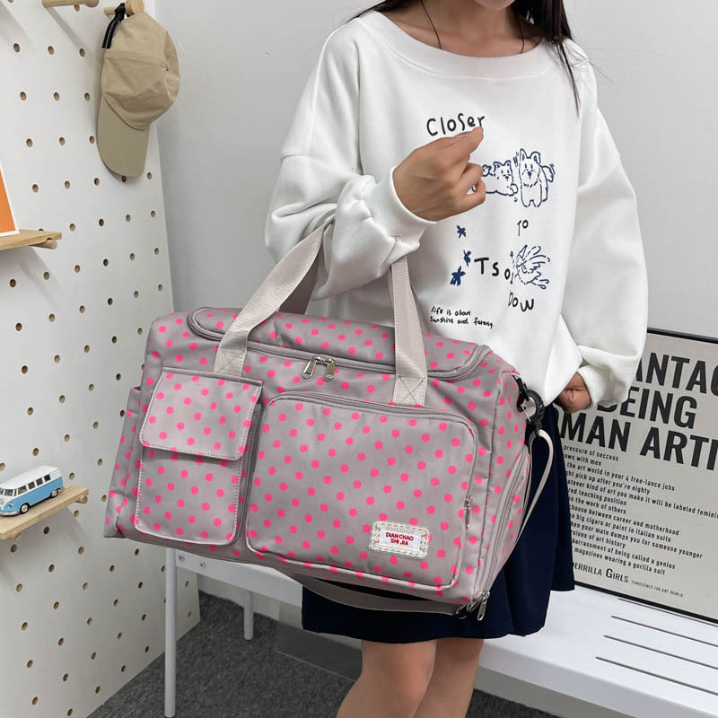 Stylish Polka Dot Travel Duffel Bag