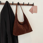 Suede Casual Hobo Bag