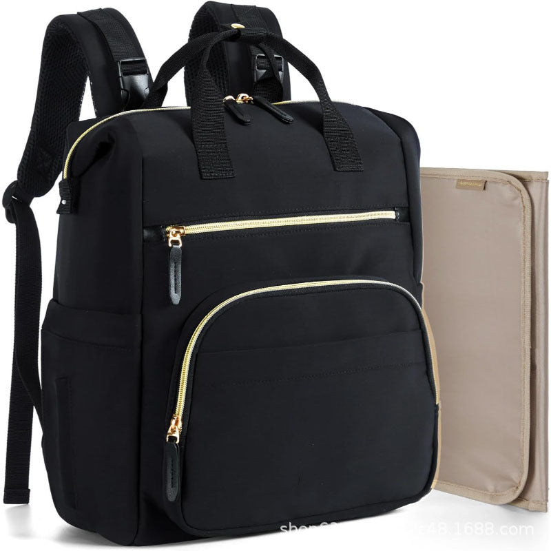 Multifunctional Backpack with Stylish Design-https://detail.1688.com/offer/965030293454.html-Calm Wears-Black-12*6*15 inch-Calm Wears
