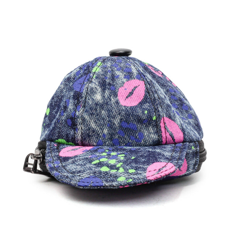 Denim Print Adjustable Cap