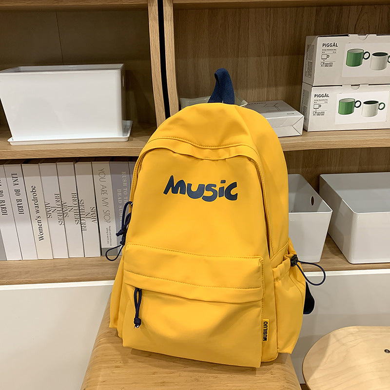Casual Music-Themed Backpack