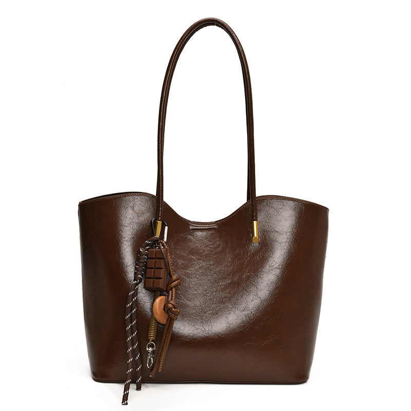 Women's high-quality tote bag with elegant design-https://detail.1688.com/offer/849985092289.html-Calm Wears-Braun-Size: no pendants-Calm Wears
