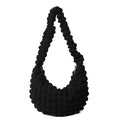 Textured Fabric Hobo Bag