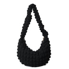 Textured Fabric Hobo Bag