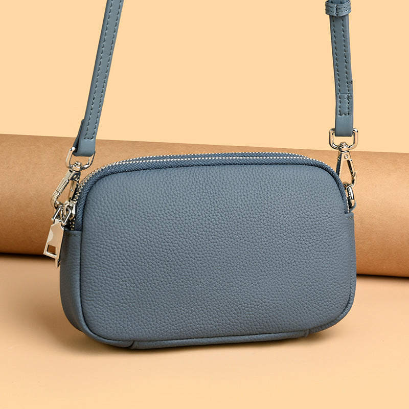 Textured Vegan Leather Crossbody Bag