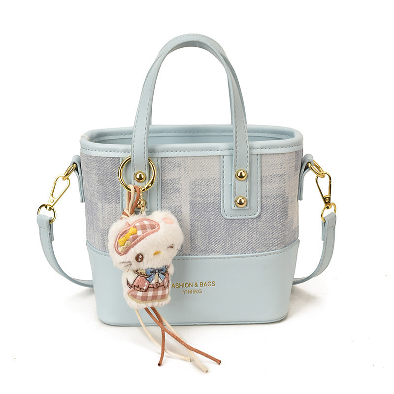 Ladies Mini Shoulder Bag with Cute Pendant