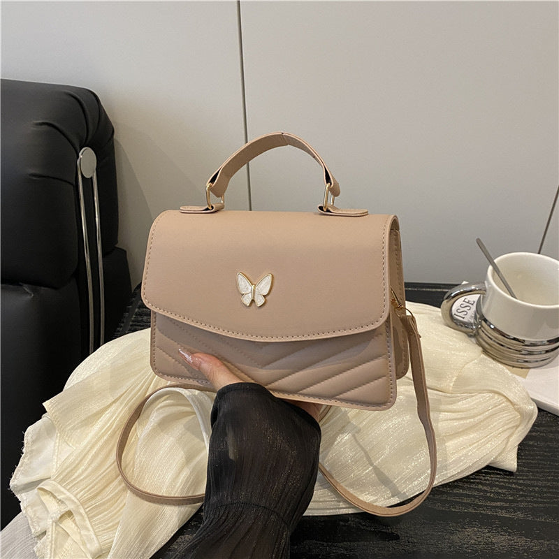 WoElegant Quilted Leather Satchel Bag