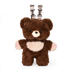 Plush backpack with cute teddy design