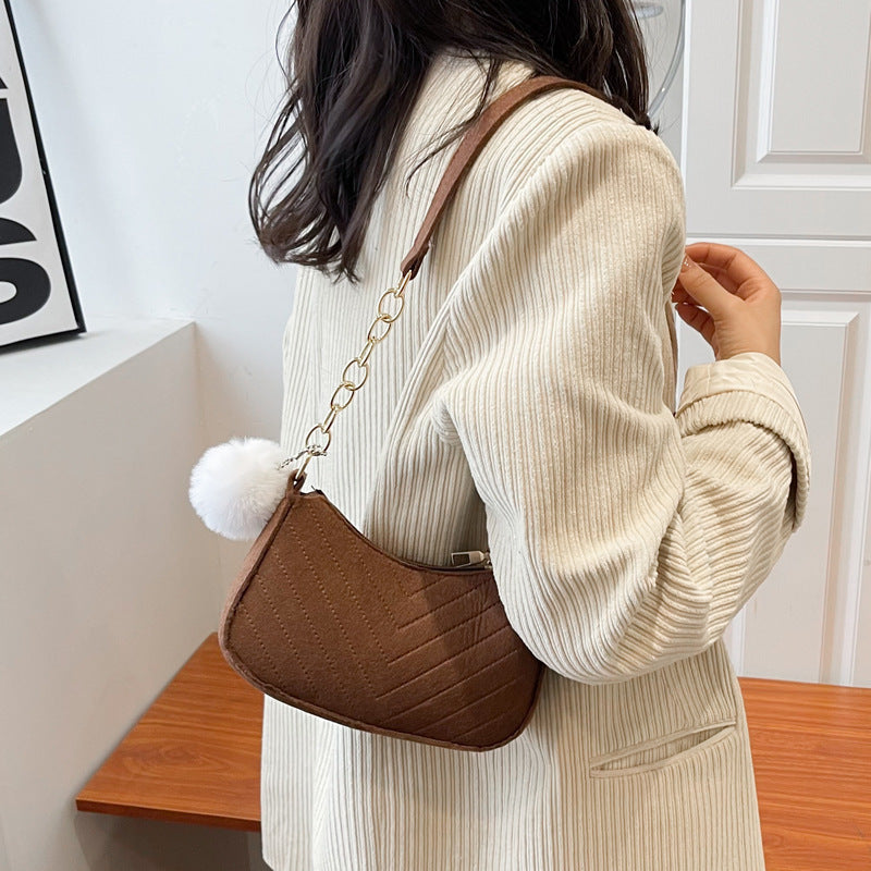 WoStylish Faux Fur Mini Handbag