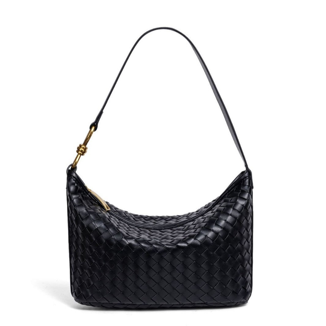 Textured Braided Handbag