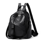 Vintage-Inspired Textured Leather Backpack