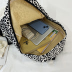 Stylish Backpack in Leopard Print