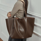 Women's tote bag with elegant design and removable shoulder strap-https://detail.1688.com/offer/994459658272.html-Calm Wears-Apricot-54-Calm Wears