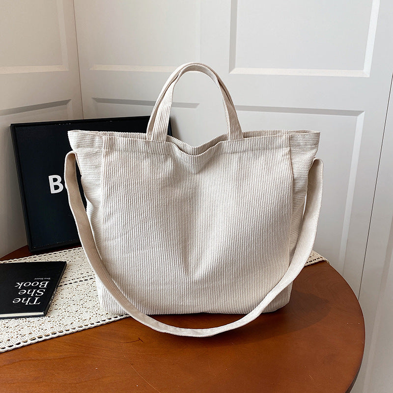WoSoft Corduroy Tote Bag
