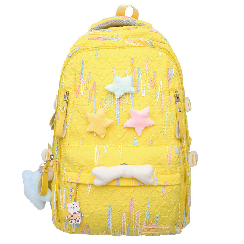 Playful Character Embellished Backpack