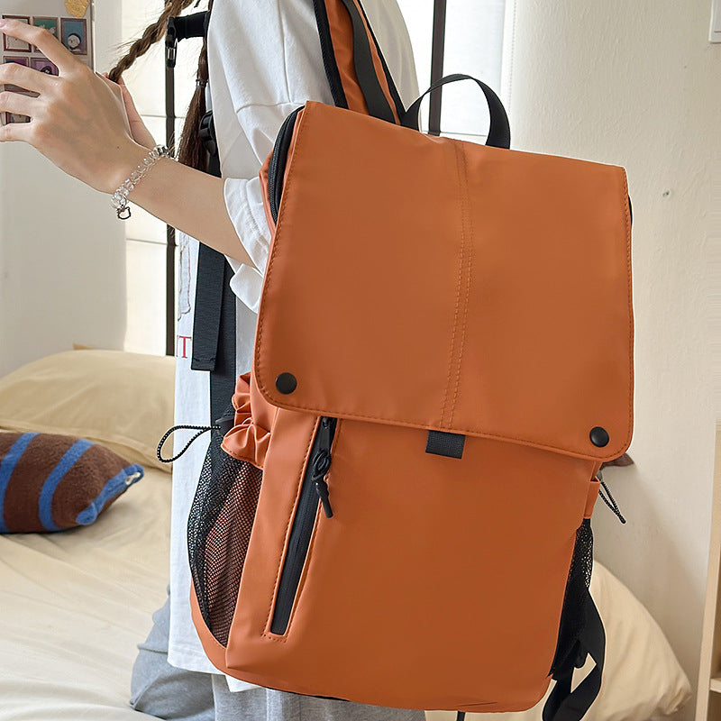 Urban backpack with breathable mesh material and practical compartments