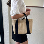 WoEco-Friendly Straw Beach Tote
