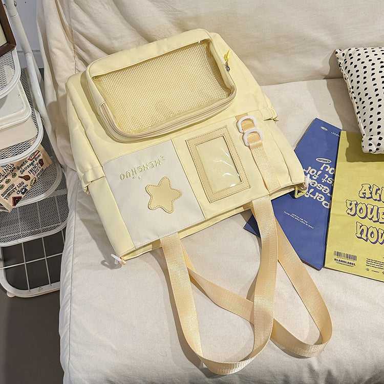 Functional School Backpack with Clear Pocket