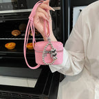 Ladies mini handbag with luxurious chain pendant
