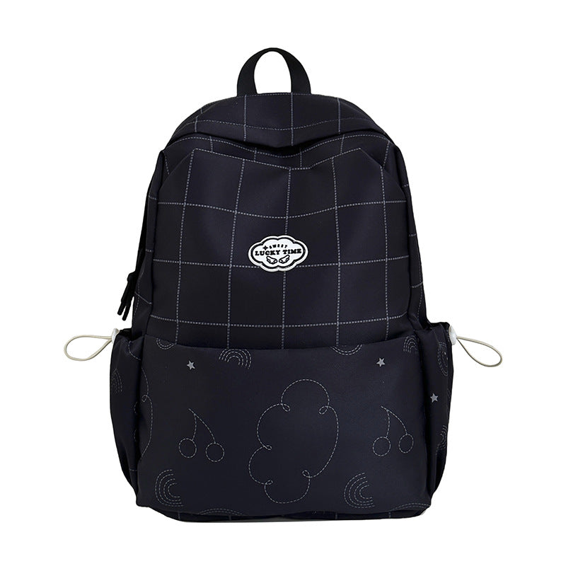 Playful Patterned School Backpack