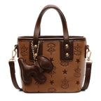 Ladies Mini Handbag with Playful Pendant-https://detail.1688.com/offer/895068907147.html-Calm Wears-Braun-Size: With pendant-Calm Wears
