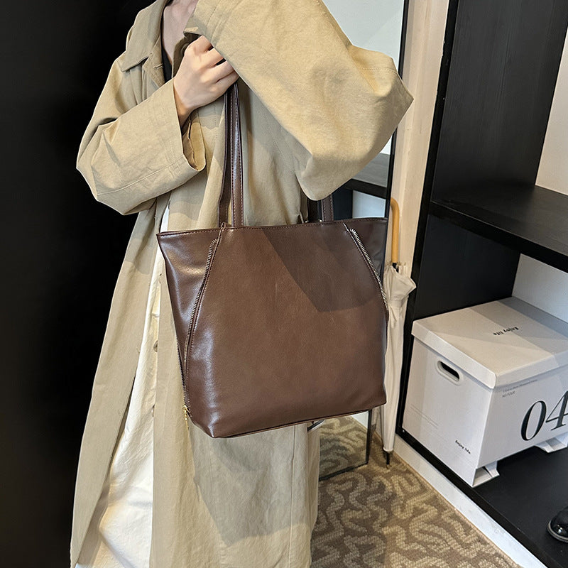 Elegant Faux Leather Tote Bag
