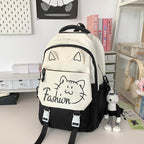 Backpack with Cute Cat Ears and Practical Compartments