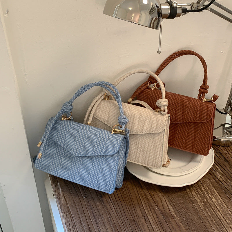 WoElegant Textured Fabric Handbag