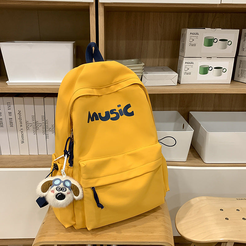 Casual Music-Themed Backpack