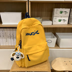 Casual Music-Themed Backpack