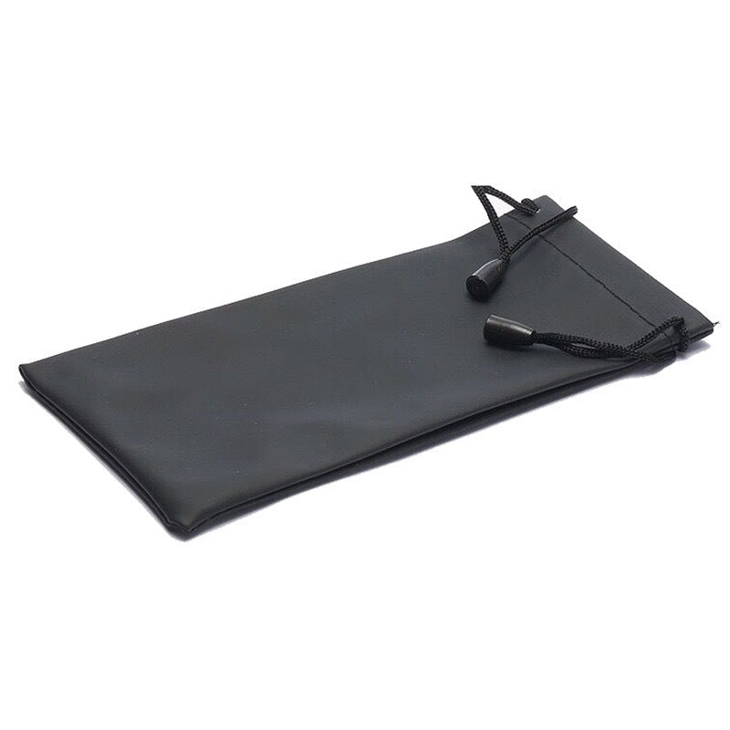 Folding premium soft leather sunglasses roll pouch