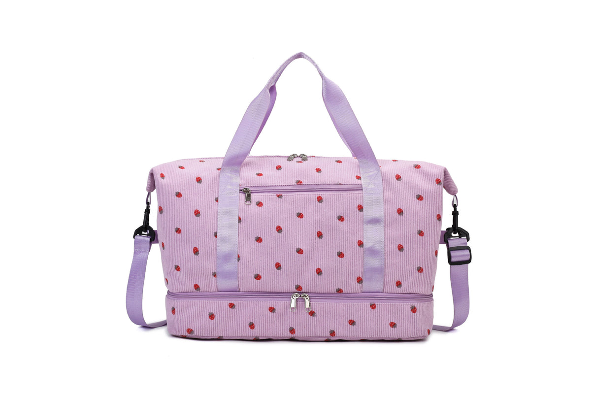 Chic Floral Print Travel Duffle