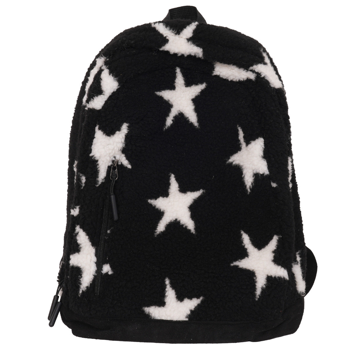 Cozy Fleece Star Print School Backpack