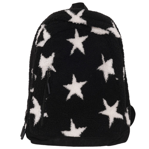 Cozy Fleece Star Print School Backpack-https://detail.1688.com/offer/1004053864510.html-Calm Wears-Star-Calm Wears