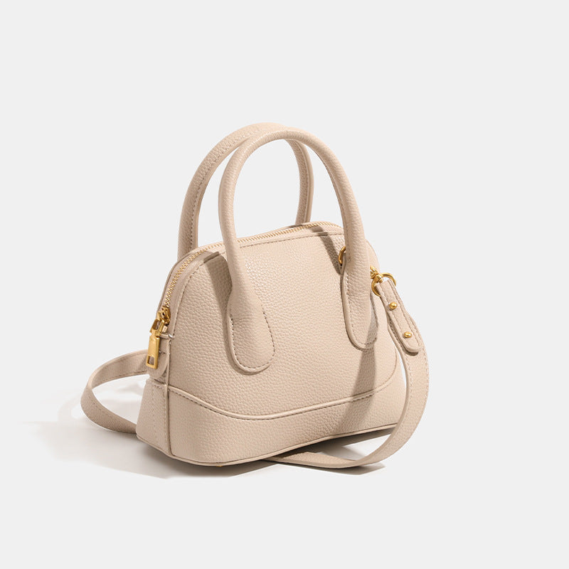 Women's mini handbag with textured artificial leather