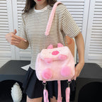 Plush Backpack In Pig Design