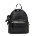 Crocodile-Embossed Mini Chic Backpack