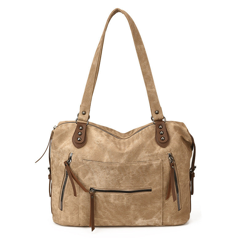 Women large shoulder bag-https://detail.1688.com/offer/998649064328.html-Calm Wears-Khaki-nothing-Calm Wears