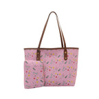 WoFloral Patterned Beach Tote Bag