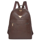 Elegant Faux Leather Backpack Calm Wears