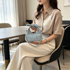 Stylish Bow-Embellished Handbag