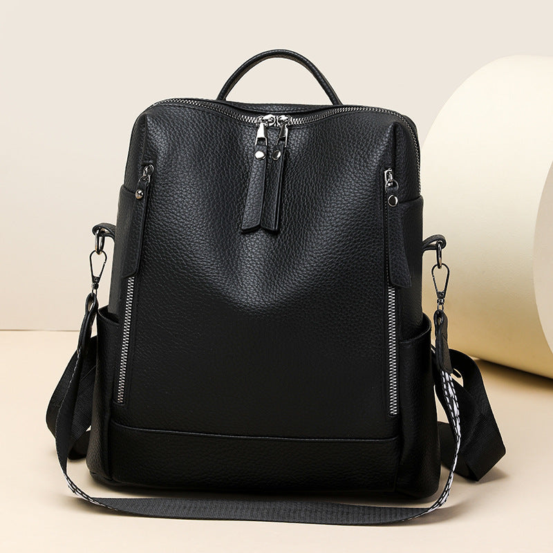 Textured Multi-Pocket Backpack