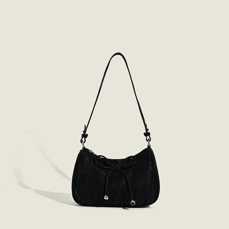 Ladies elegant mini handbag with playful drawstring-https://detail.1688.com/offer/893535799605.html-Calm Wears-Black-nothing-Calm Wears